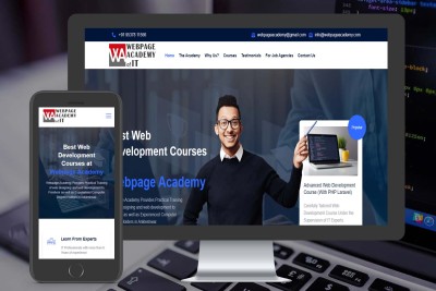 Z Web Solutions Webpage Academy of IT