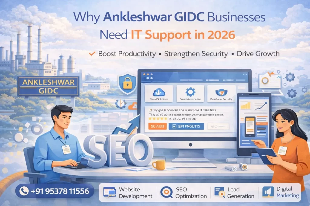 Why Ankleshwar GIDC Businesses Need IT Support in 2026 - Z Web Solutions